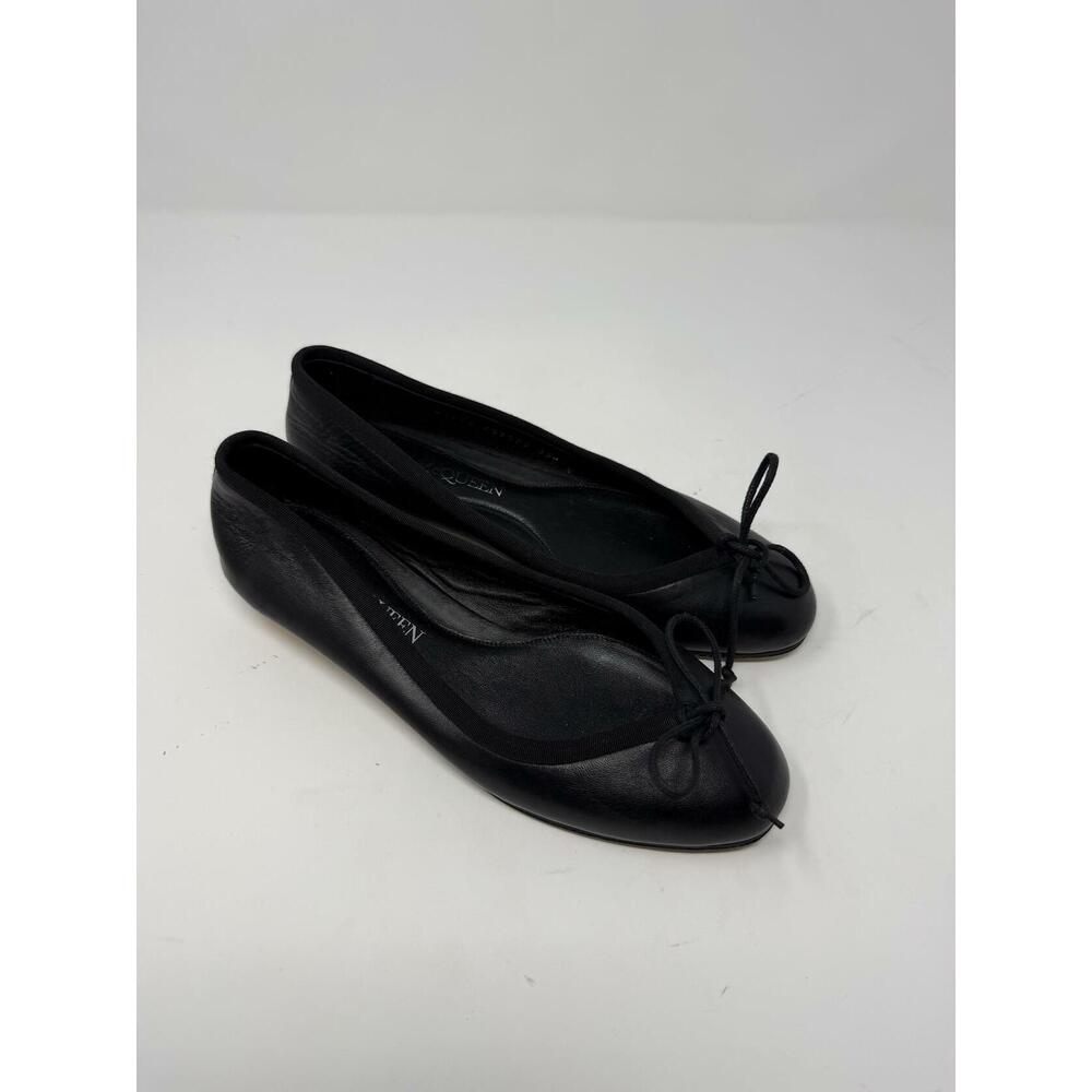 Alexander McQueen Women's Black Bow Ballet Flats US 6.5 RTL: $890.00 - Picture 2 of 6